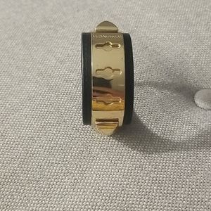 Bcbg black and gold adjustable bracelet